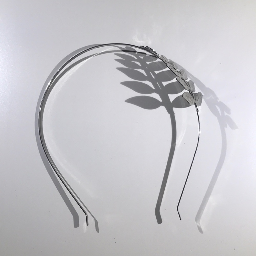 Beautiful Silver Leaf Headband!
